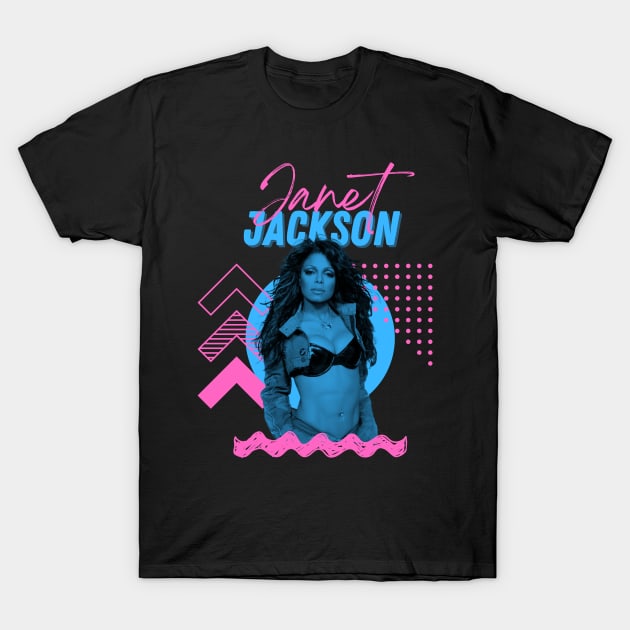 Janet jackson***1980s retro fan art design T-Shirt by OtakOtak